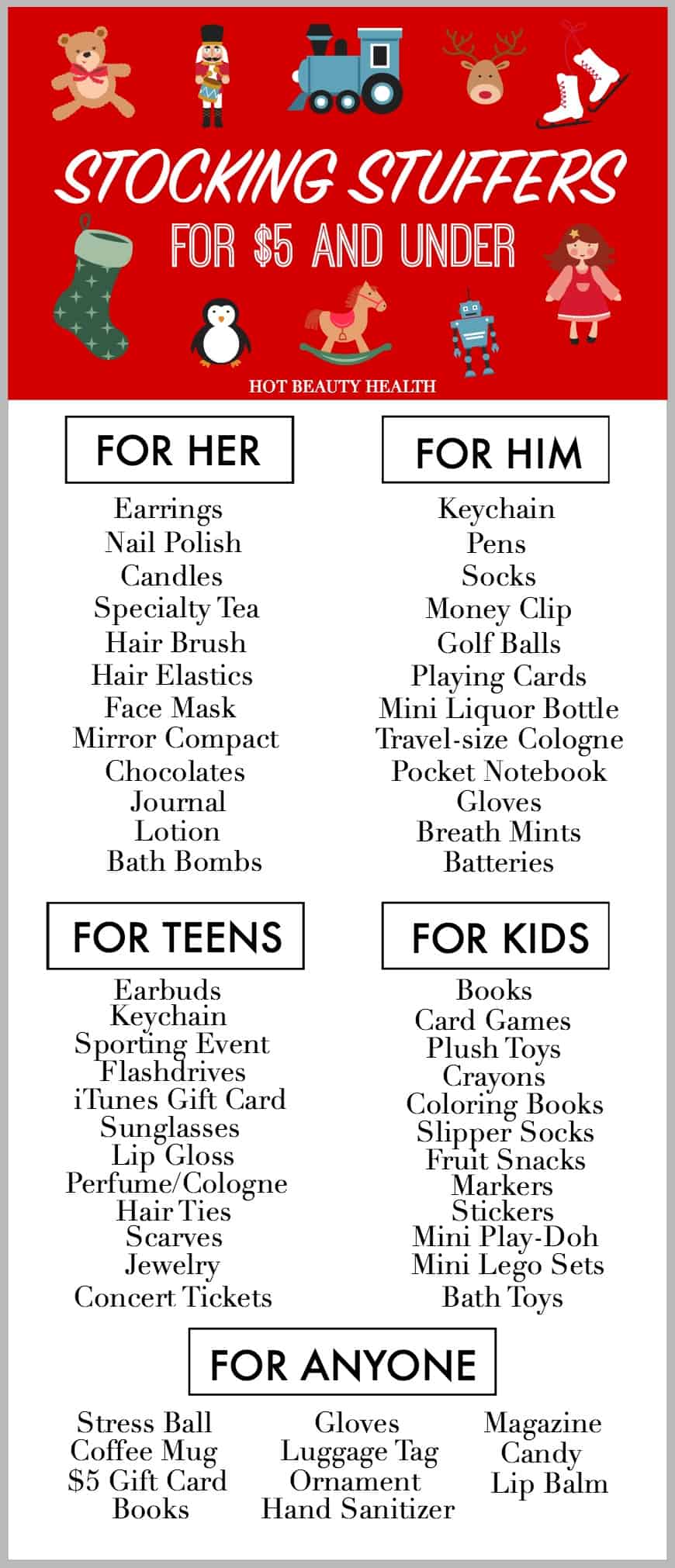10 Stocking Stuffer Ideas for Boys for $5 or Less  Stocking stuffers,  Stocking gifts, Christmas stocking stuffers