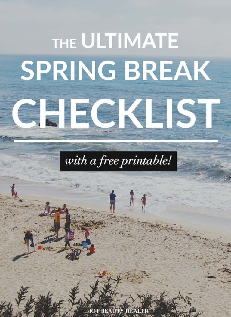 spring break packing checklist