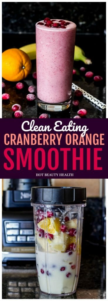 Cranberry Orange Banana Smoothie Recipe w/ Nutri Ninja Auto IQ