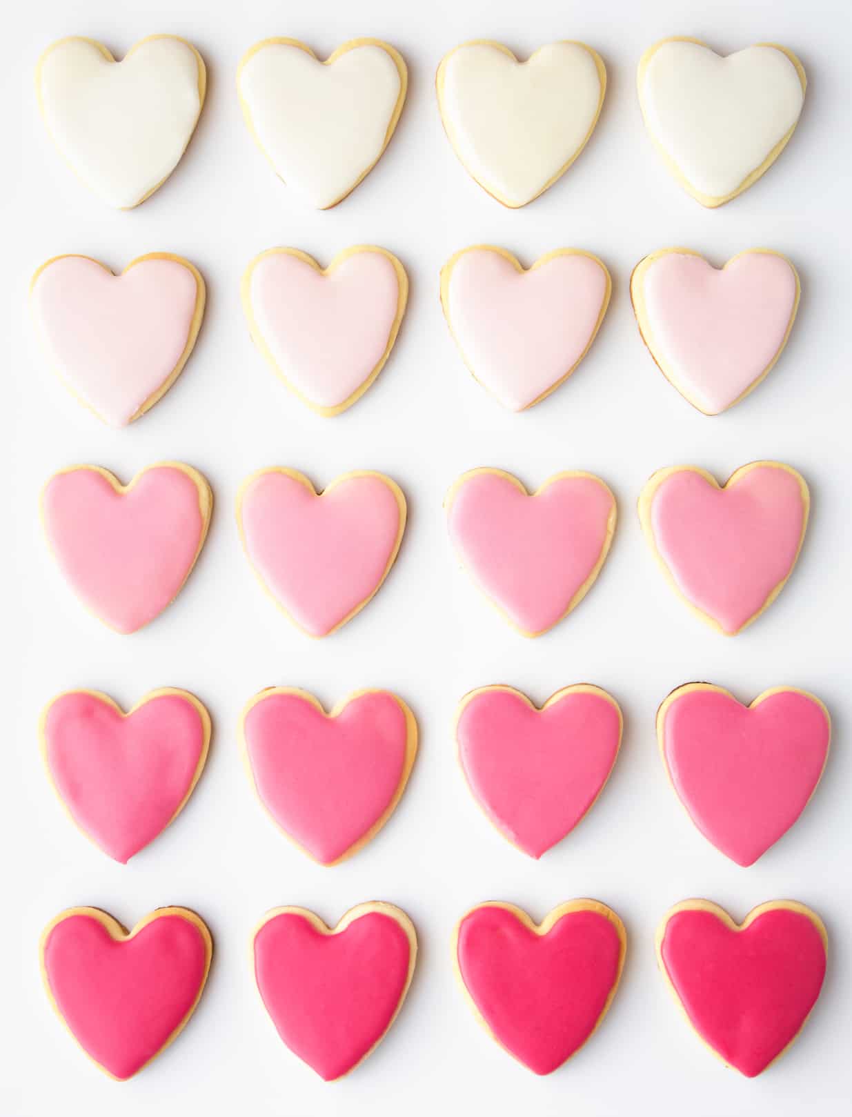 Valentine's Day Heart Shaped Sugar Cookies Recipe