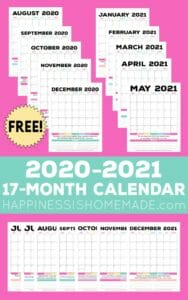 13 Cute Free Printable Calendars For 2021 You'll Love