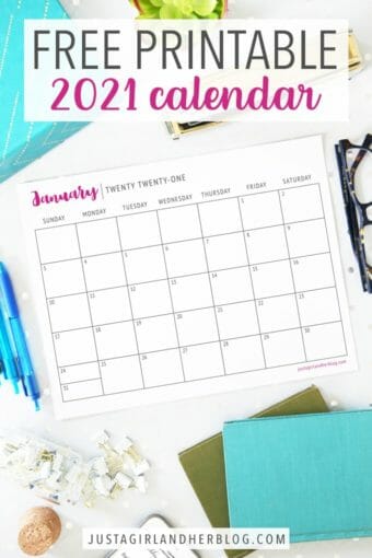 13 Cute Free Printable Calendars For 2021 You'll Love