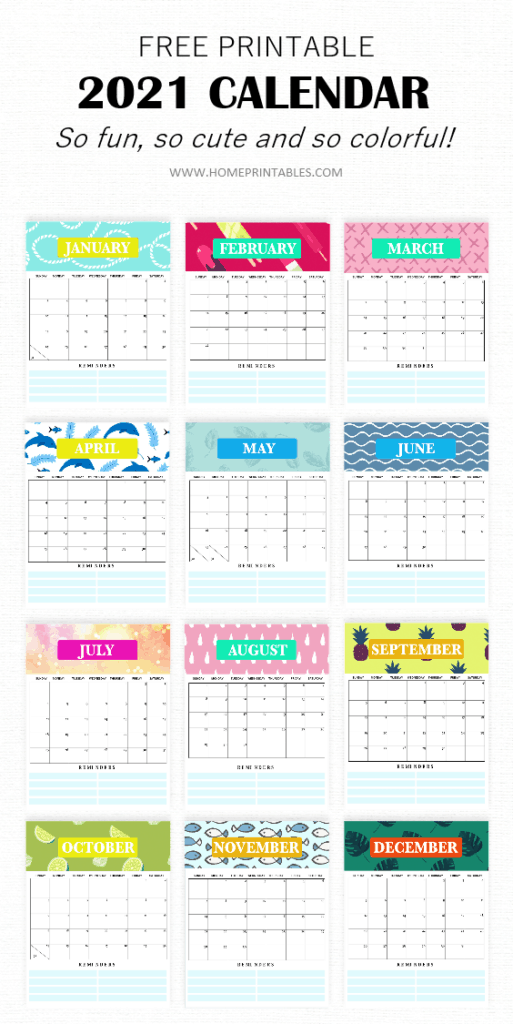 13 Cute Free Printable Calendars For 2021 You'll Love