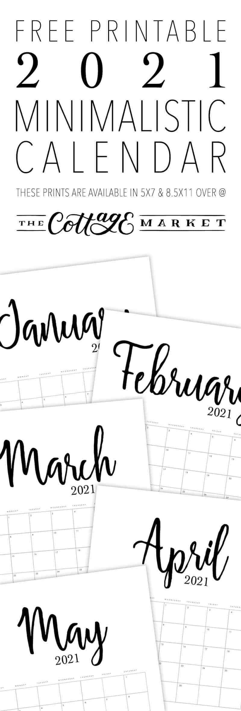 13 Cute Free Printable Calendars For 2021 You Ll Love Photos