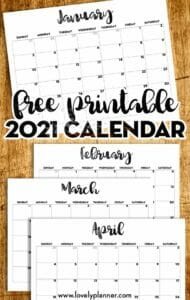 12 Free Printable Planners For 2021 To Organize Your Life