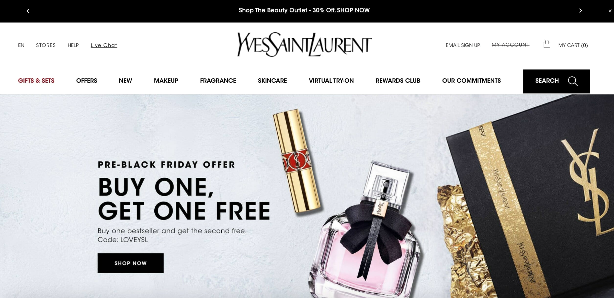 The YSL Beauty advent calendar features beauty bestsellers and